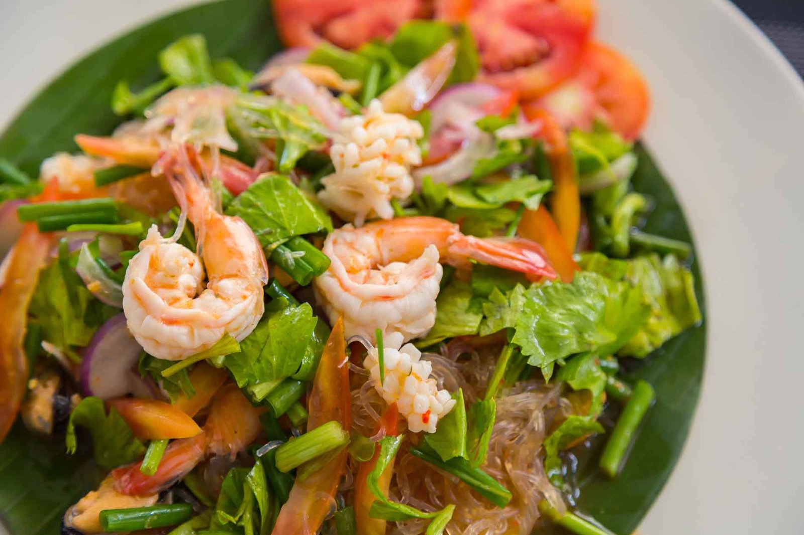 Salade scampi